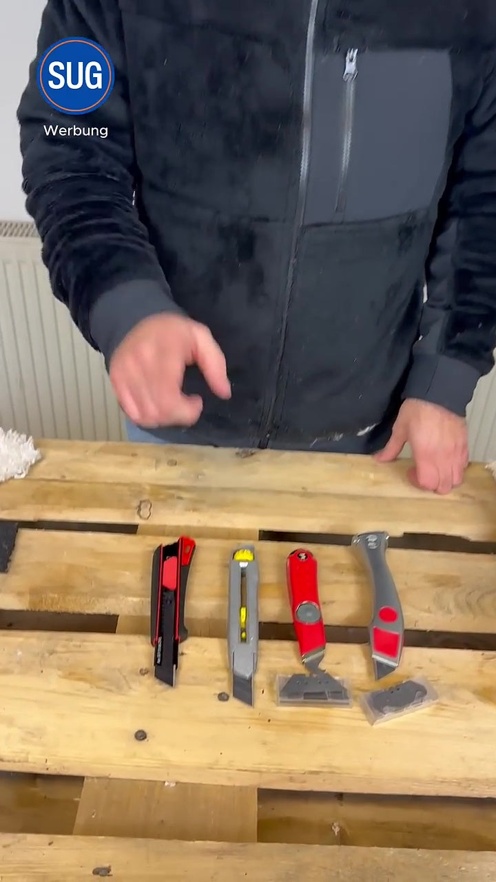 Verglichene Cuttermesser aus dem SUGToolLab-Test