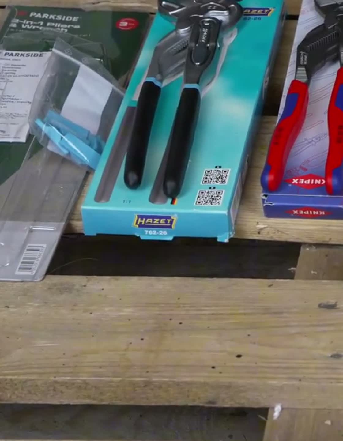 Verpackungsaufdrucke: Parkside „3-in-1 Pliers & Wrench