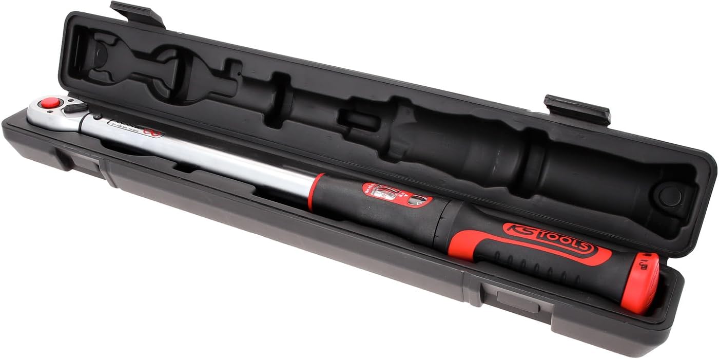 KS Tools INFINITOOL 516.9042 im geöffneten Koffer, Griff in Rot und Schwarz