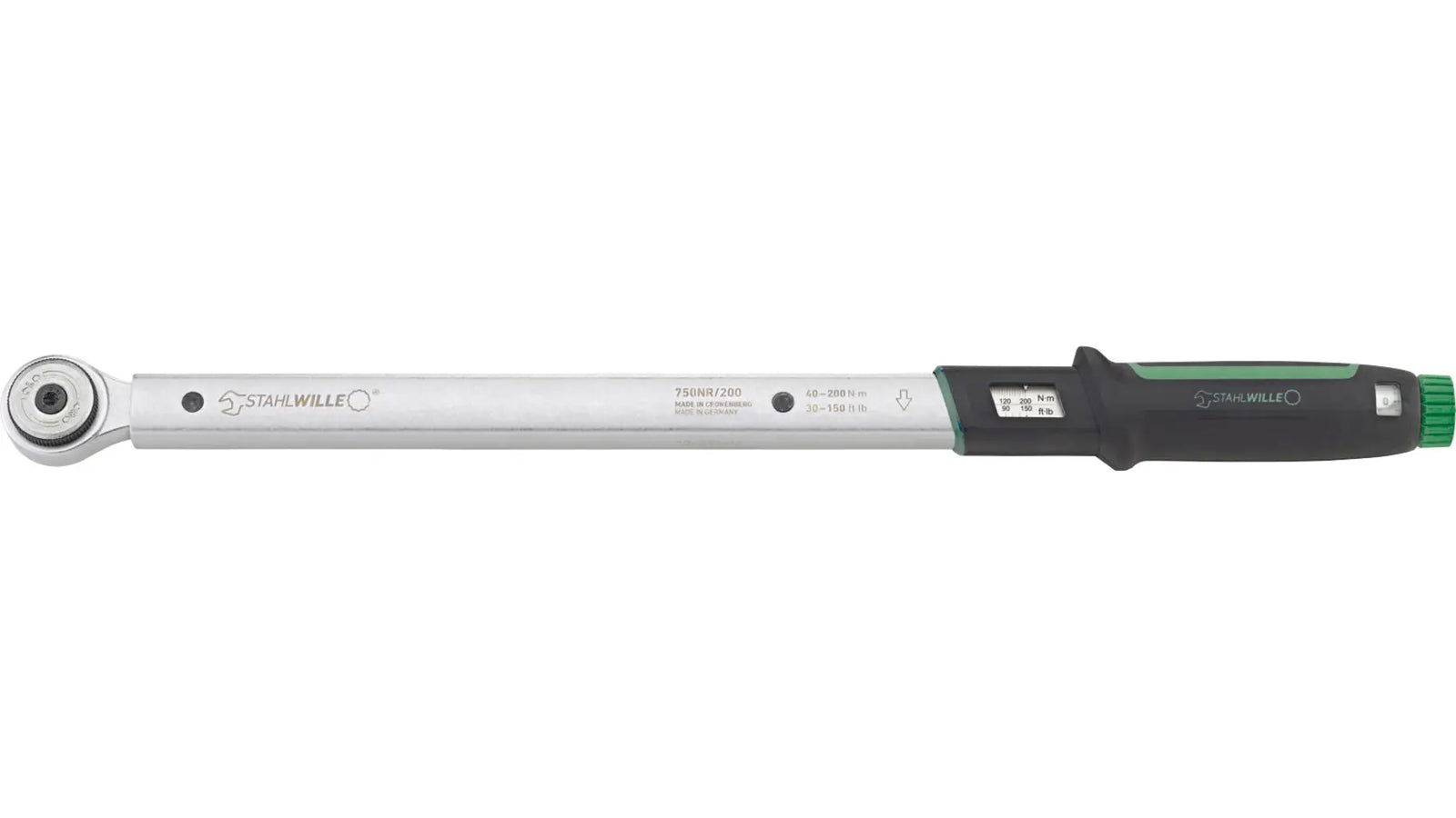 STAHLWILLE 750NR/200, seitlich, mit Schaftaufdruck 750NR/200 und 40–200 N·m